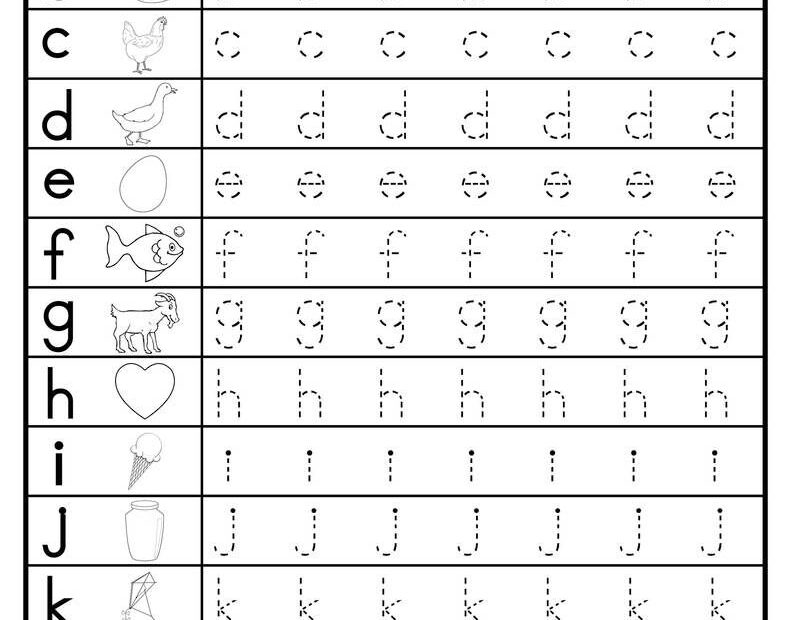 Alphabet Worksheets Lowercase AlphabetWorksheetsFree