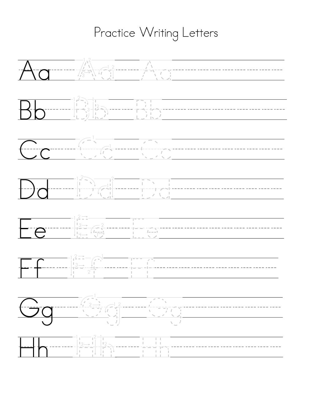 Alphabet Writing Practice Sheet Learning Printable Alphabet Writing Practice Sheet Learning Printable
