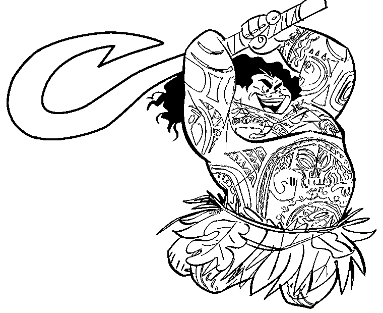 Amazing Maui Coloring Page Free Printable Coloring Pages