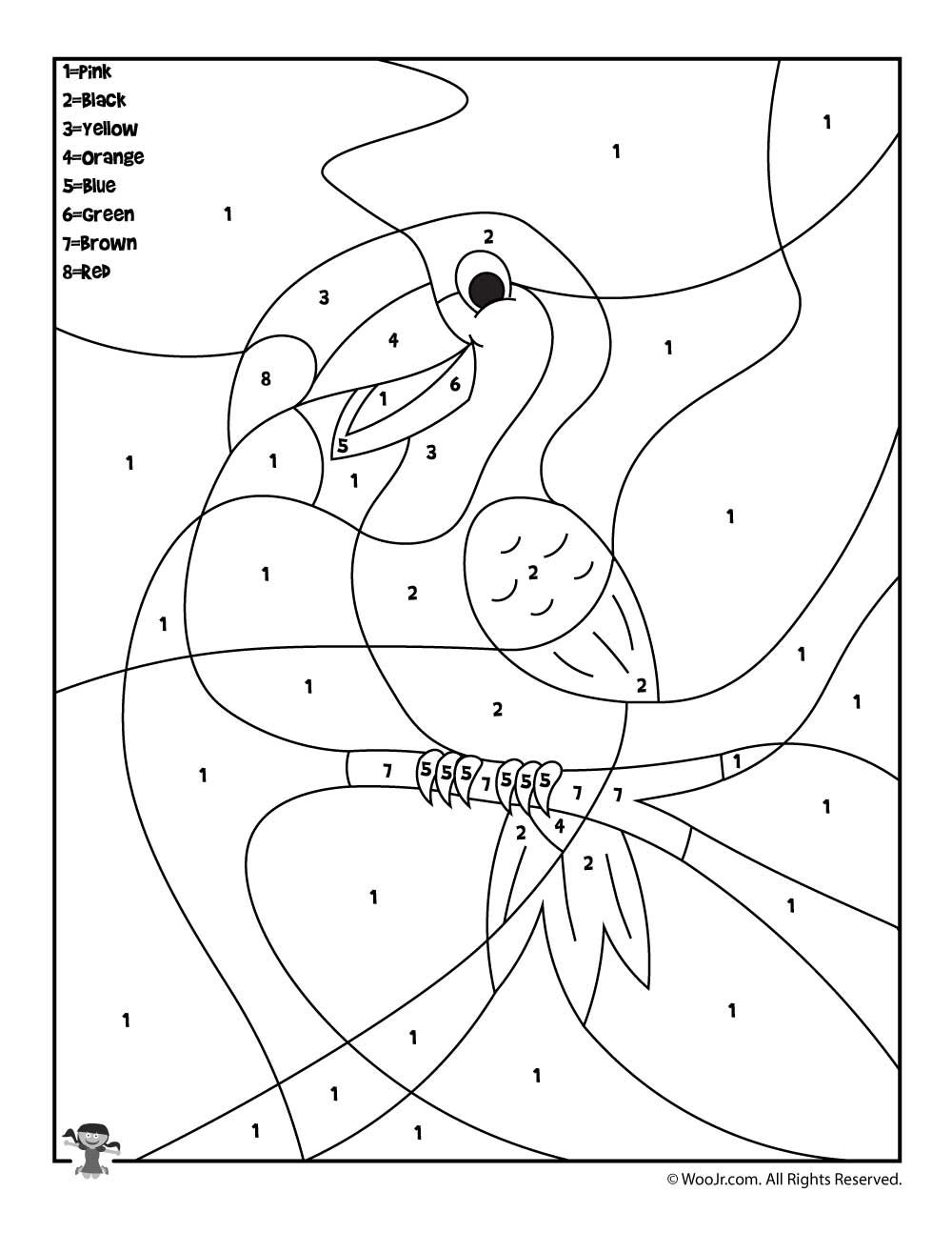 Animal Color By Number Printables Animal Color By Number Printables