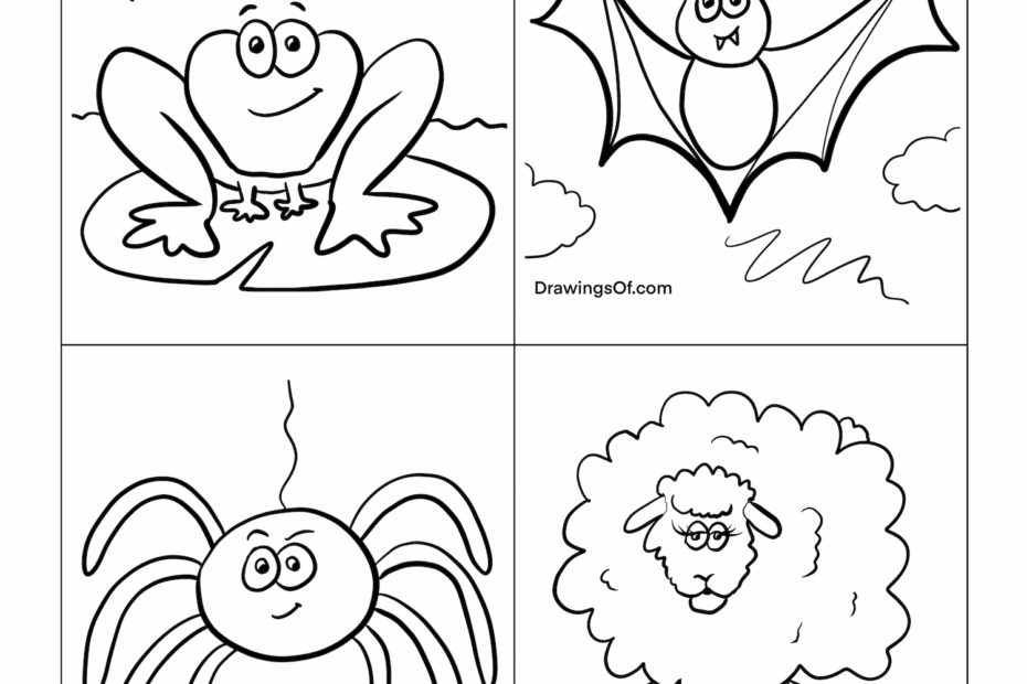 Animal Coloring Pages Free Printable Sheets Drawings Of