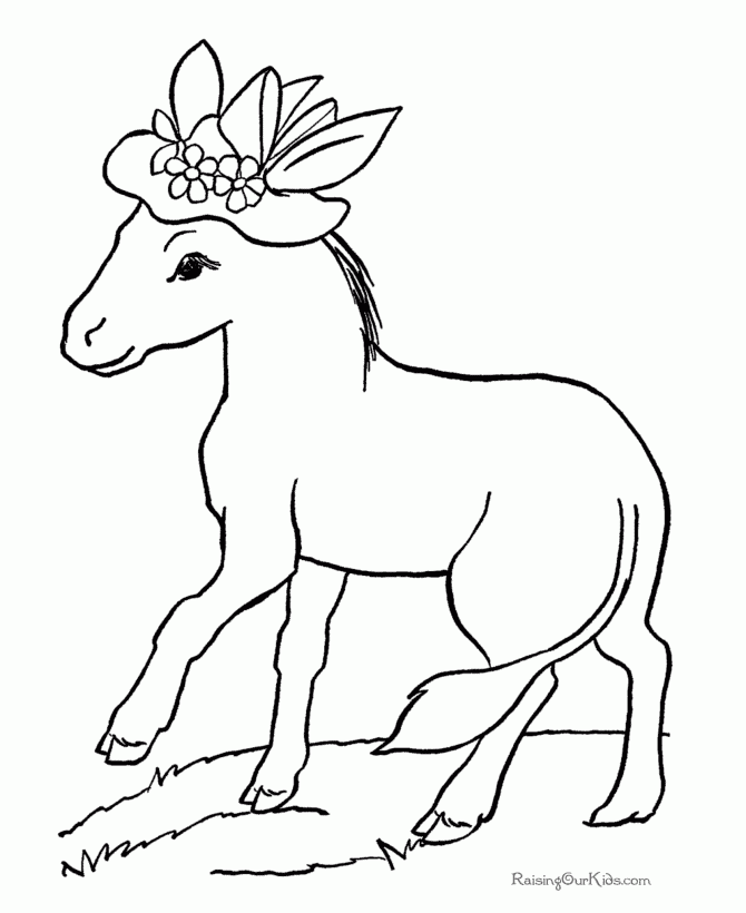 Animal Coloring Sheets Horses 036 Animal Coloring Sheets Horses 036