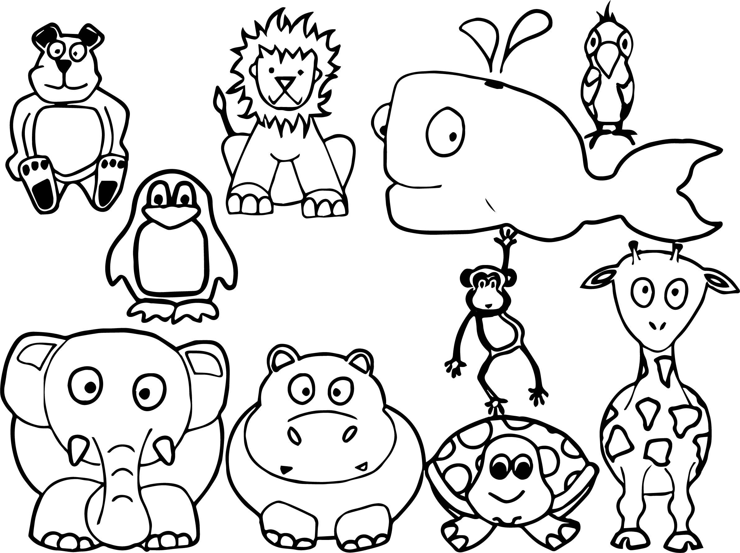 Animals Coloring Pages Printable Animals Coloring Pages Printable
