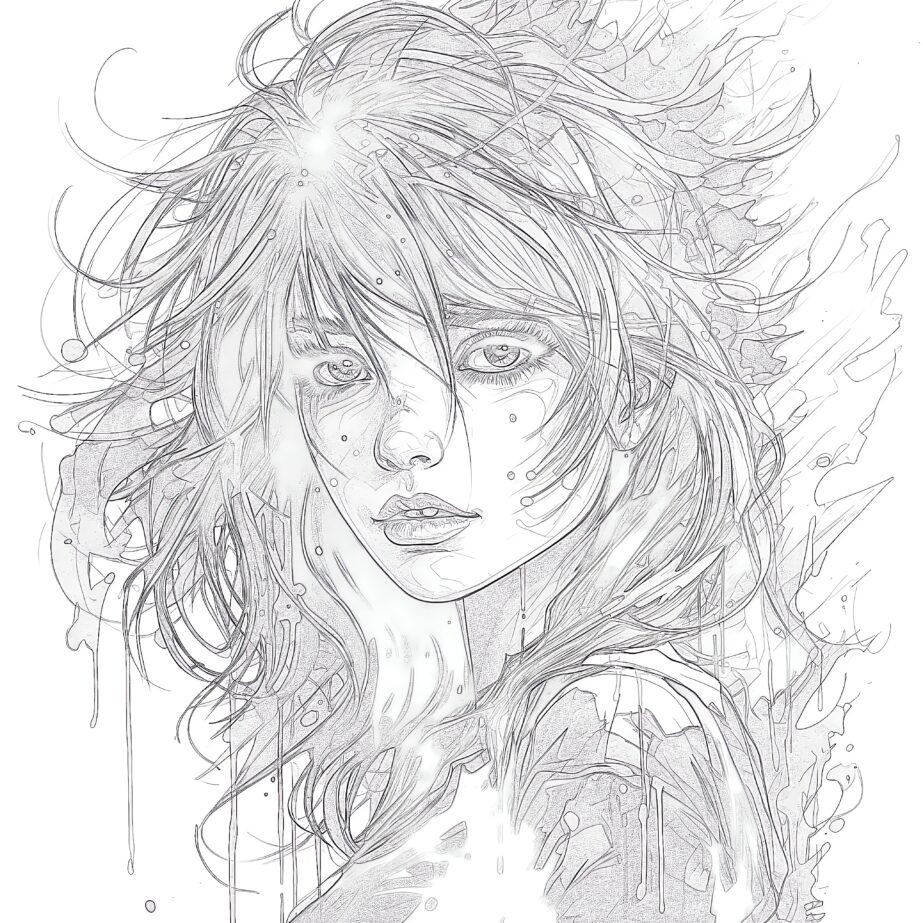 anime coloring pages for adults