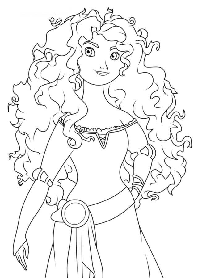 Merida Coloring Pages Merida Coloring Pages