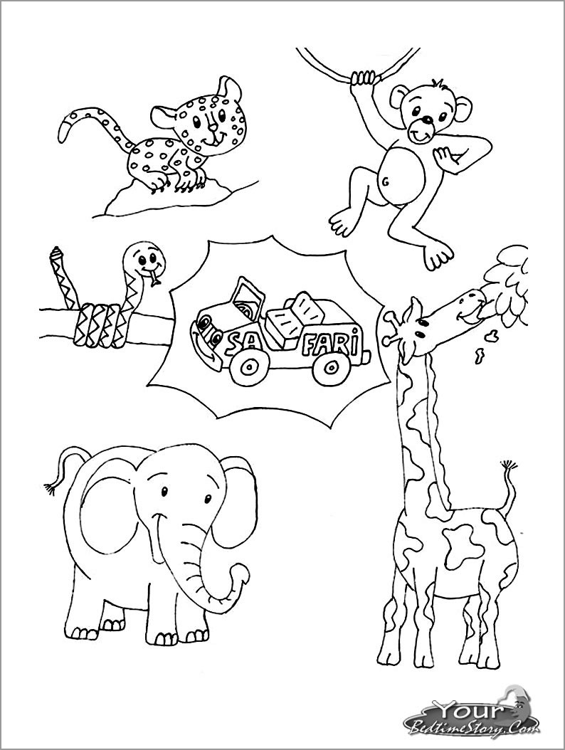 Baby African Safari Animals Coloring Pages ColoringBay Baby African Safari Animals Coloring Pages ColoringBay