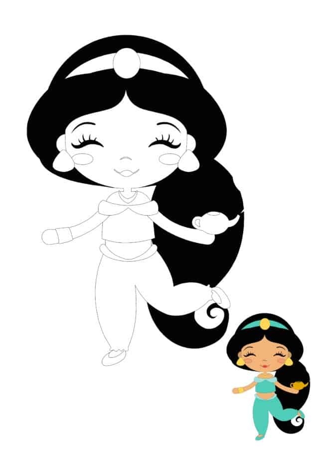 Baby Disney Princess Jasmine Coloring Pages 2 Free Coloring Sheets 2021 