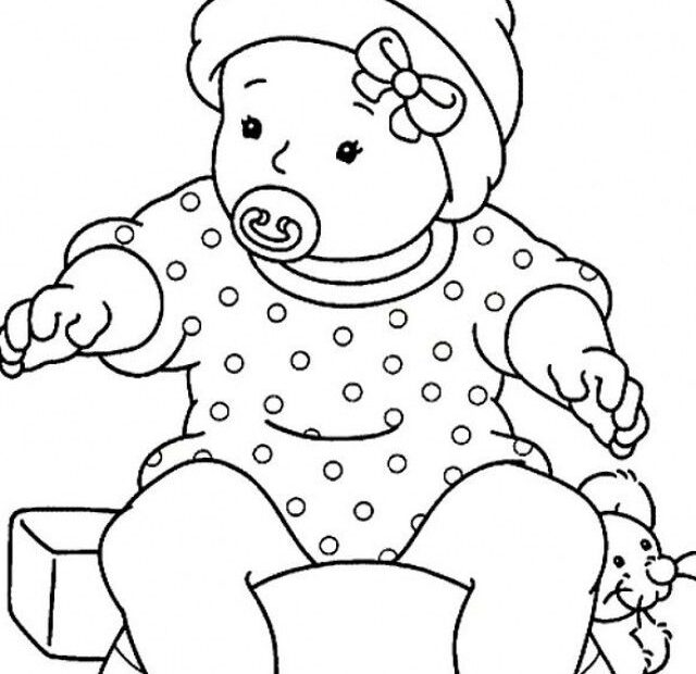 Baby Girl Coloring Pages Coloring Home
