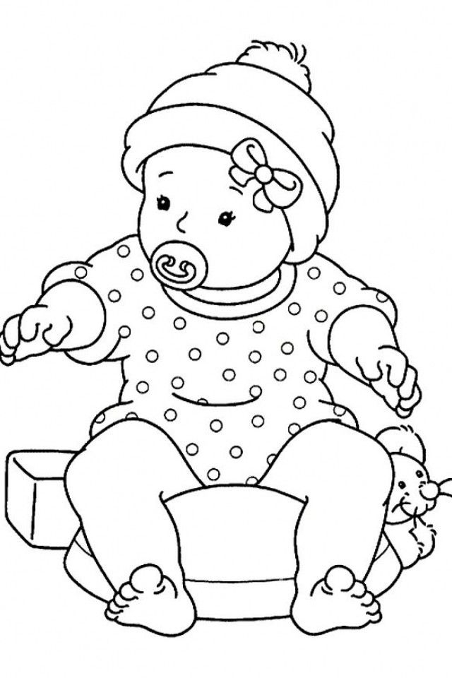 Baby Girl Coloring Pages Coloring Home Baby Girl Coloring Pages Coloring Home