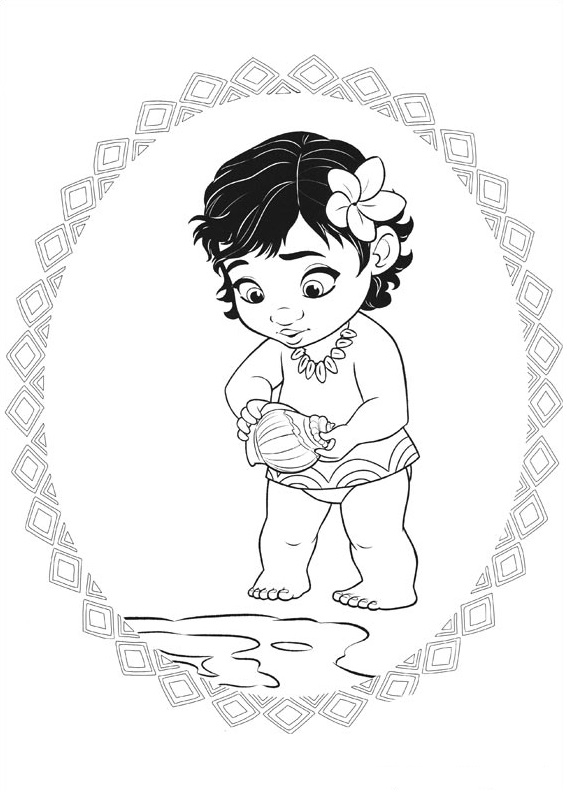 Moana Doll Coloring Pages Moana Doll Coloring Pages