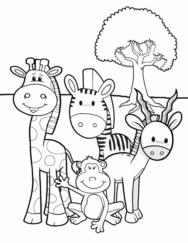 Baby Safari Animals Coloring Pages At GetDrawings Free Download Baby Safari Animals Coloring Pages At GetDrawings Free Download