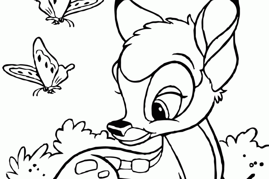 Bambi Coloring Pages Disney Coloring Home