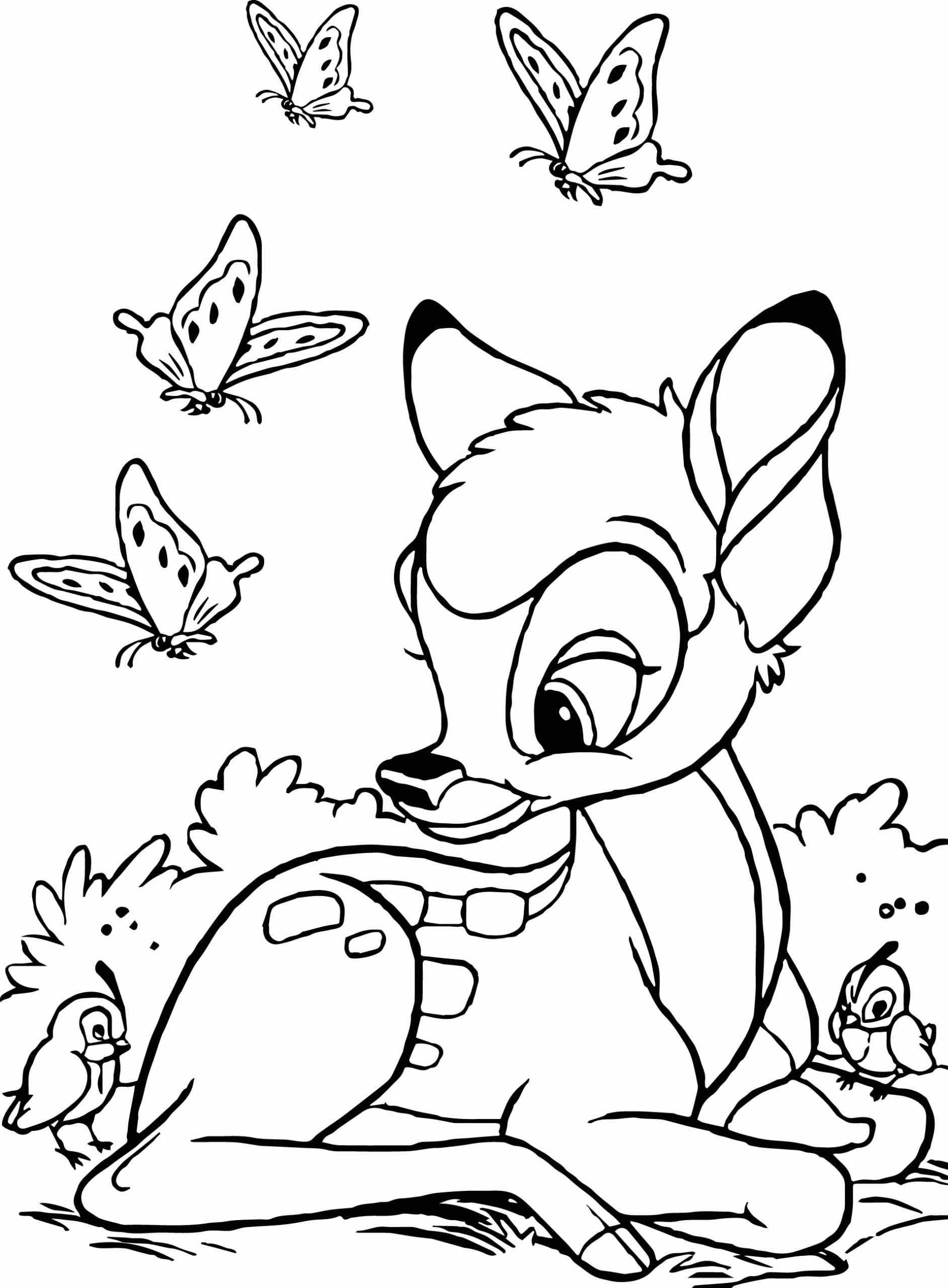 Bambi Coloring Pages Disney Coloring Home Bambi Coloring Pages Disney Coloring Home