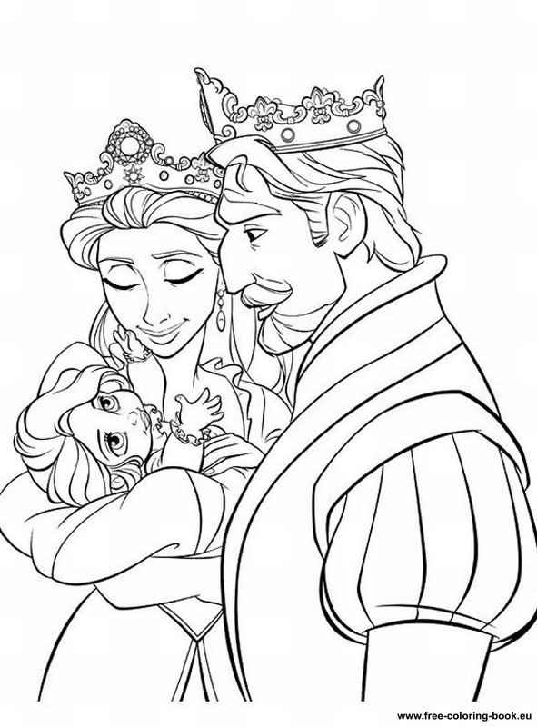 Barbie as Rapunzel Coloring Pages
