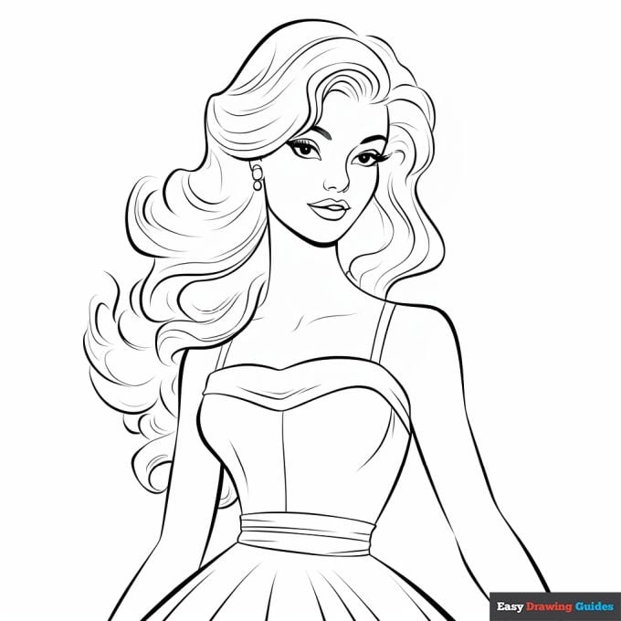 Barbie Coloring Pages For Kids Infoupdate Barbie Coloring Pages For Kids Infoupdate