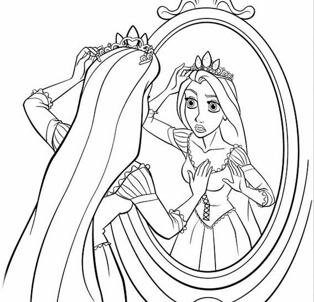 Barbie Rapunzel Coloring Pages Coloring Home