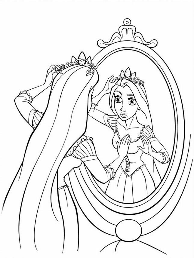 Barbie Rapunzel Coloring Pages Coloring Home