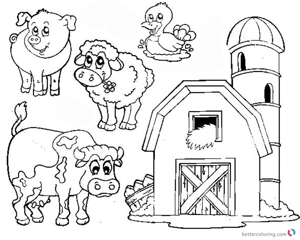 Barn Coloring Pages Farm Animals Free Printable Coloring Pages Barn Coloring Pages Farm Animals Free Printable Coloring Pages