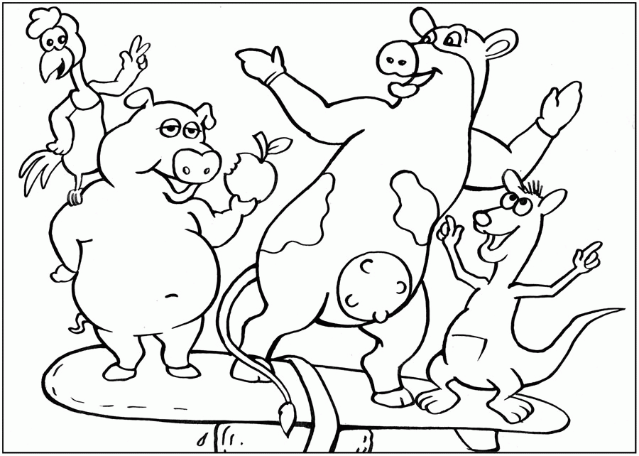 Barnyard Coloring Pages Coloring Home Barnyard Coloring Pages Coloring Home