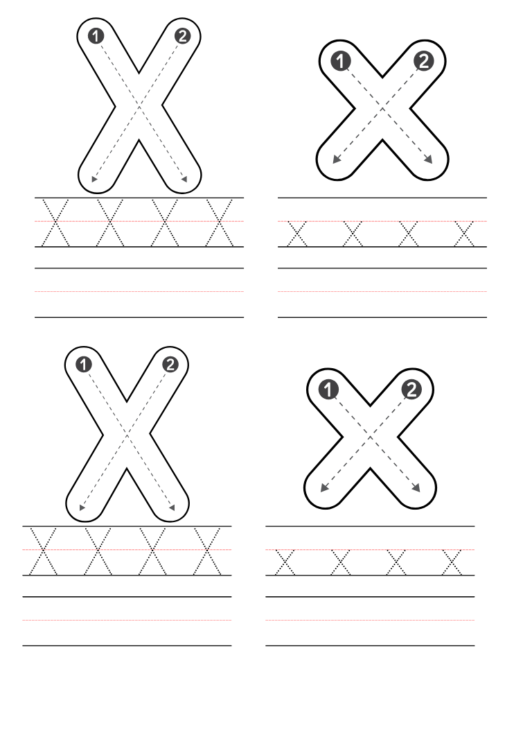 Beginning Letter X Worksheet PrimaryLearning Org Worksheets Library