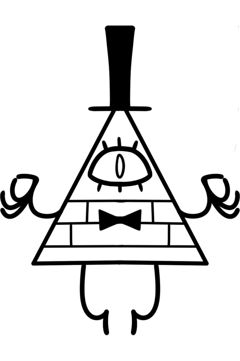 Bill Cipher Coloring Page Download Print Or Color Online For Free Bill Cipher Coloring Page Download Print Or Color Online For Free