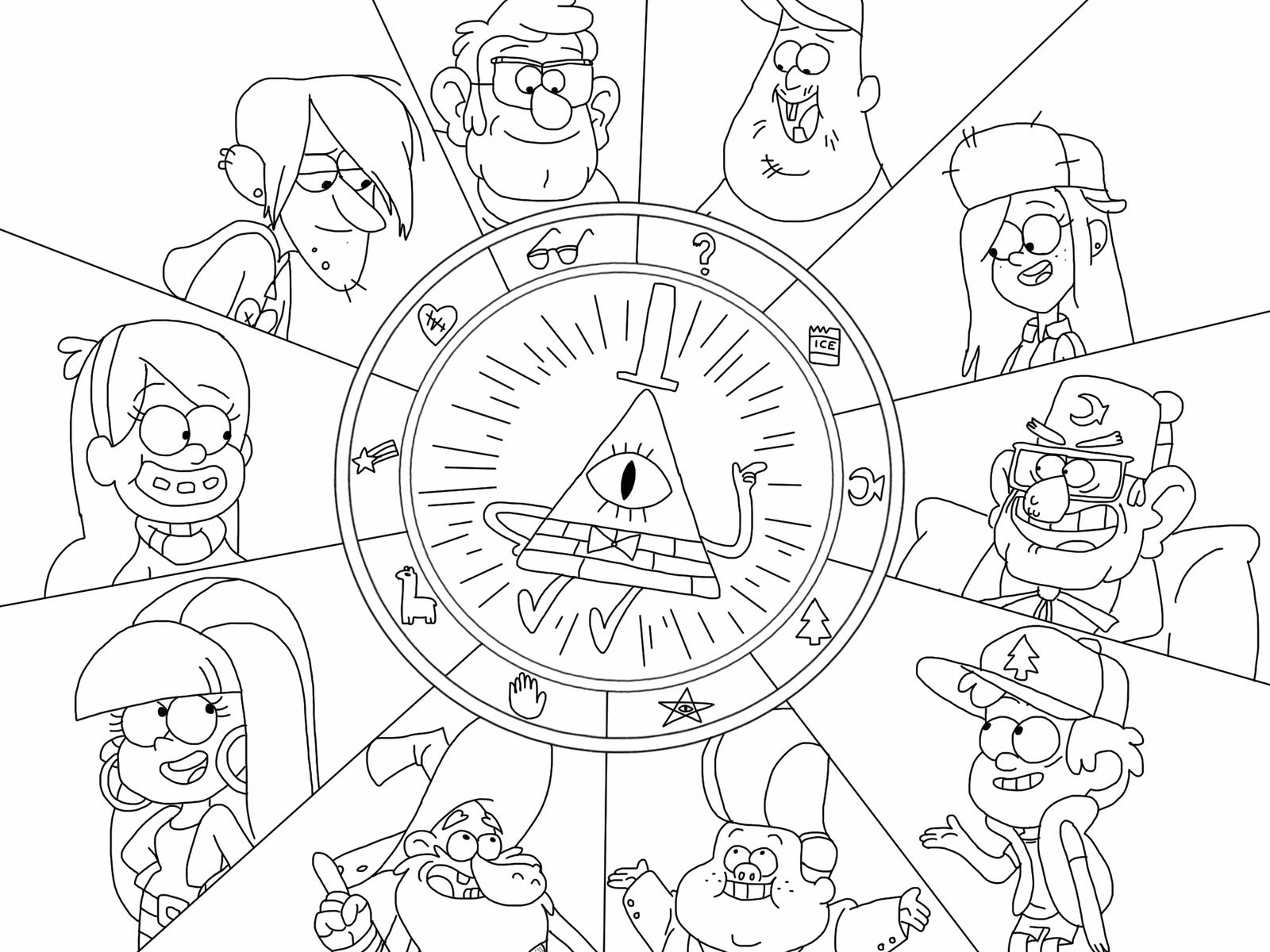 Gravity Falls Coloring Pages Bill Cipher Gravity Falls Coloring Pages Bill Cipher