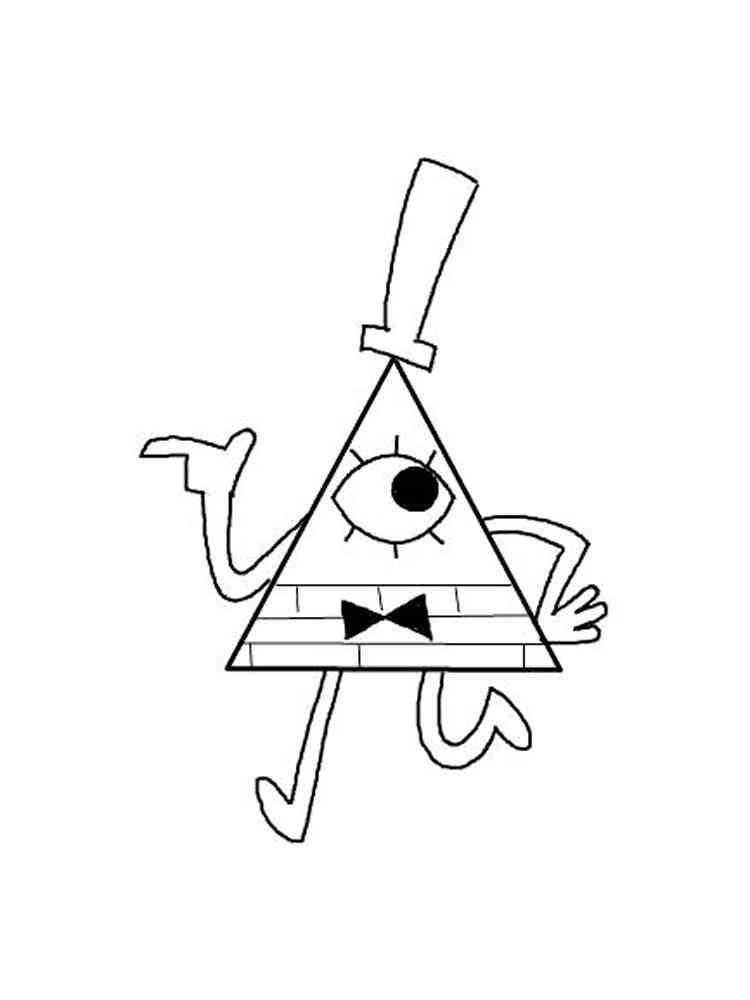 Bill From Gravity Falls Coloring Pages