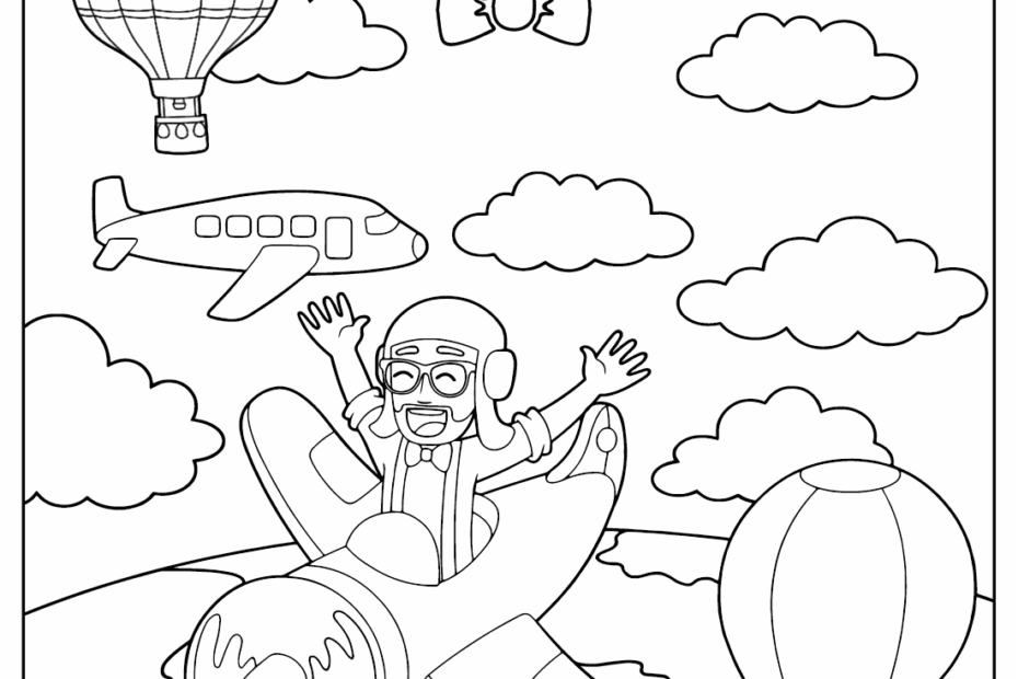 Blippi Coloring Pages Coloring Pages For Kids And Adults Coloring