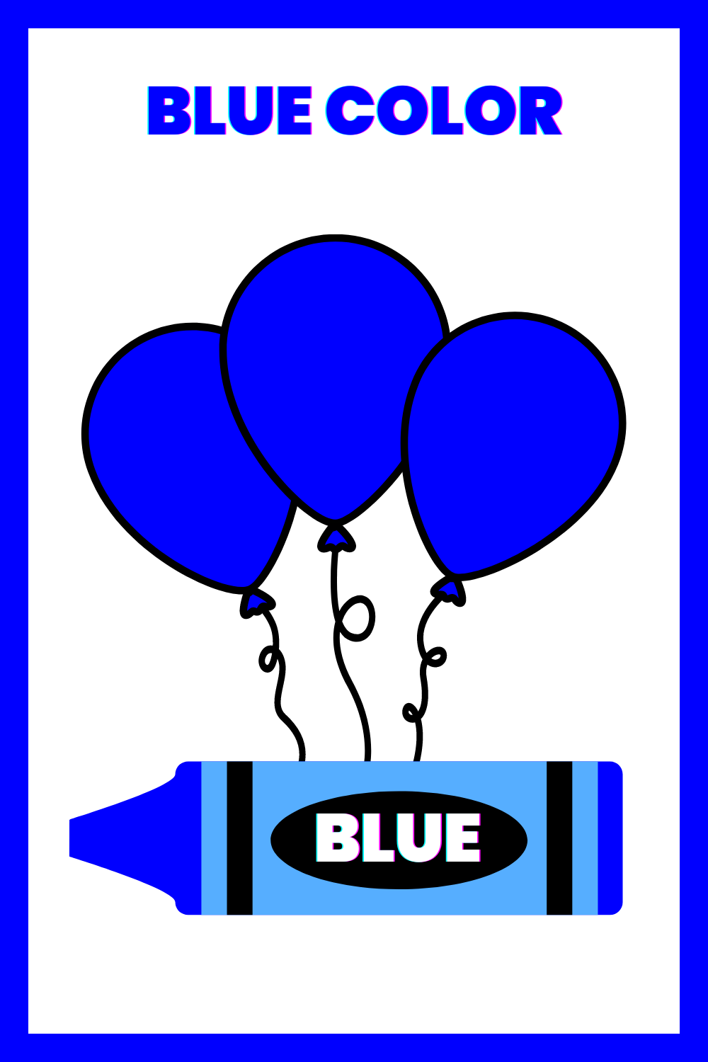 Blue Color Flashcards Couleur Couleur Bleue Corps Humain