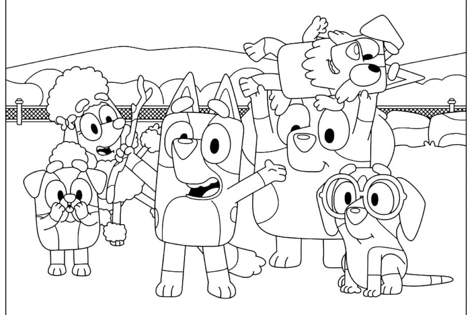 Bluey Coloring Pages Free Coloring Pages Printables