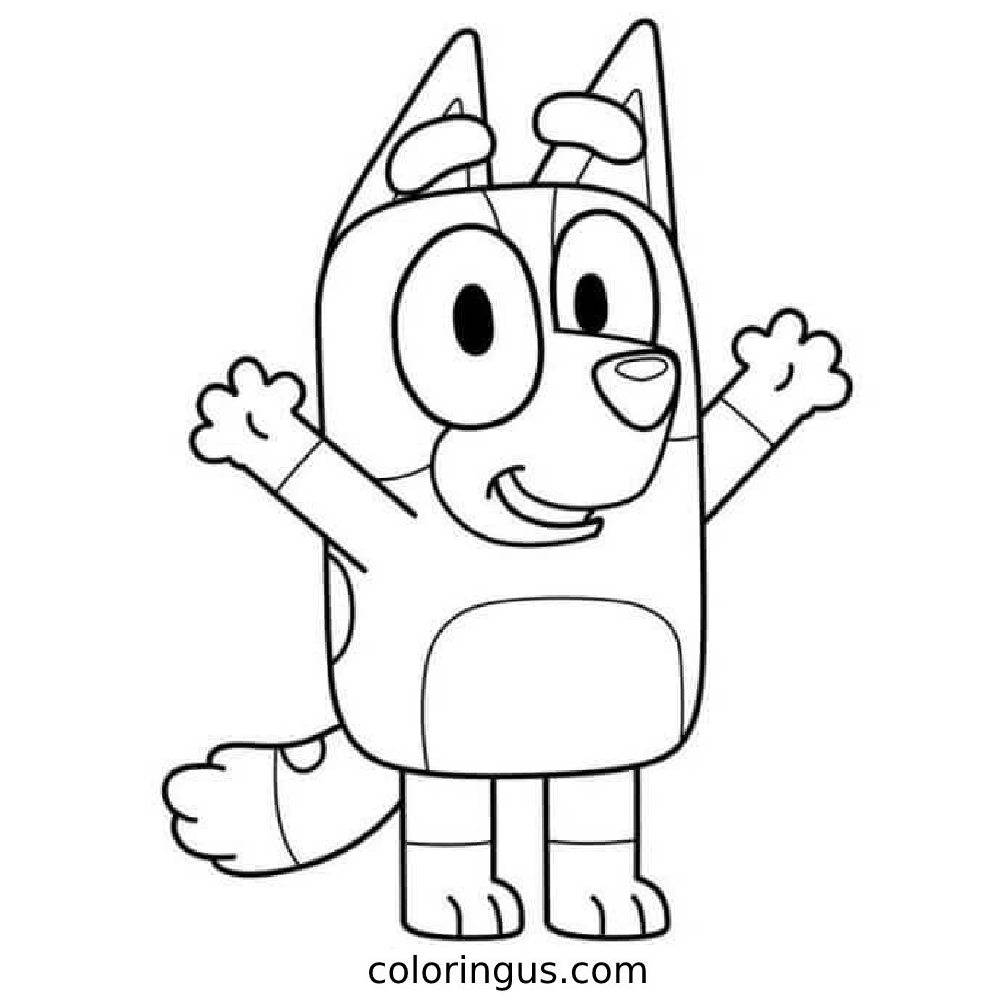Bluey Coloring Pages Free Printable PDF Sheets Bluey Coloring Pages Free Printable PDF Sheets