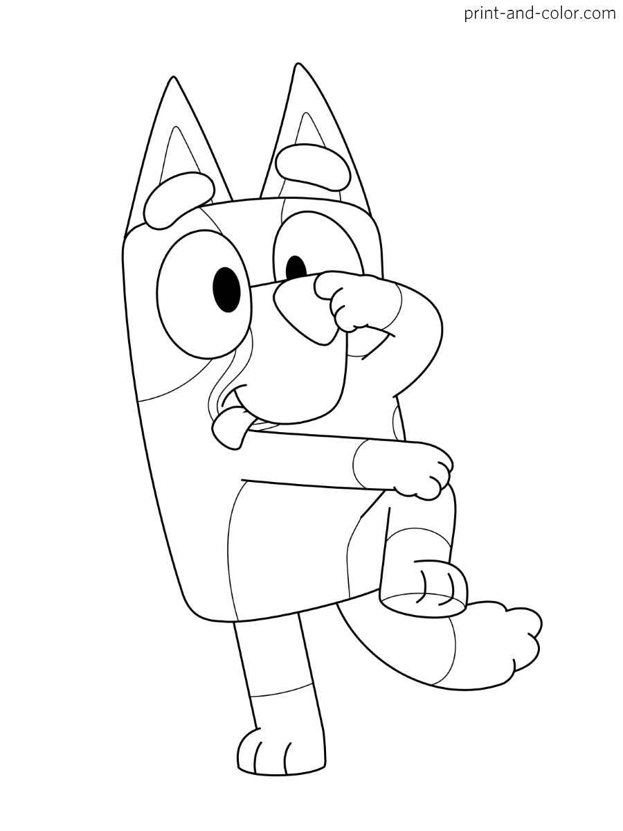 Bluey Coloring Pages Bluey Coloring Pages