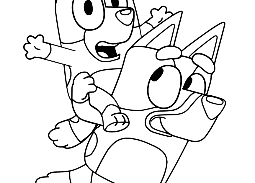Bluey Coloring Sheet Pdf Free Coloring Pages For Bluey