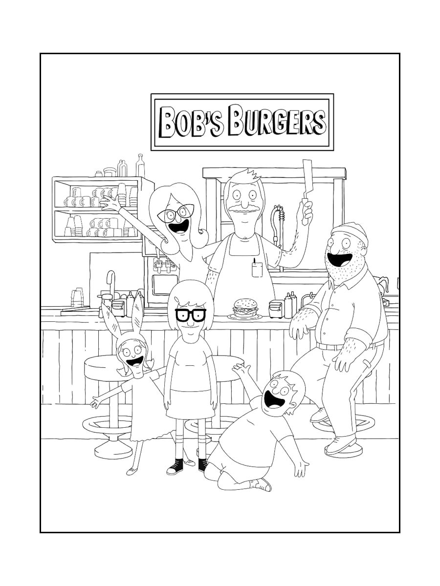 Bob 39 s Burgers Coloring Pages Bob 39 s Burgers Coloring Pages