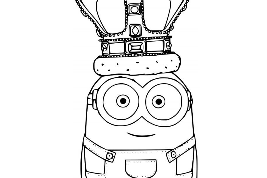 Bob The Minion Coloring Pages 16 Printable Sheets Simple To Draw