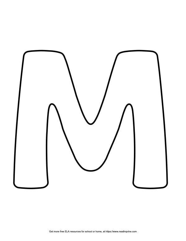 Bubble Letter M 19 Free Printable Styles Bubble Letter M 19 Free Printable Styles