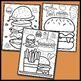 Fast Food Coloring Sheets Fast Food Coloring Sheets