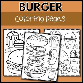 Burger Coloring Pages For Kids Preschool Printable Fast Food Coloring Burger Coloring Pages For Kids Preschool Printable Fast Food Coloring
