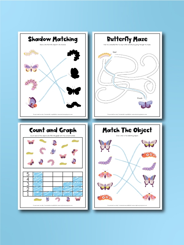 Butterfly Activity Sheets Butterfly Activity Sheets