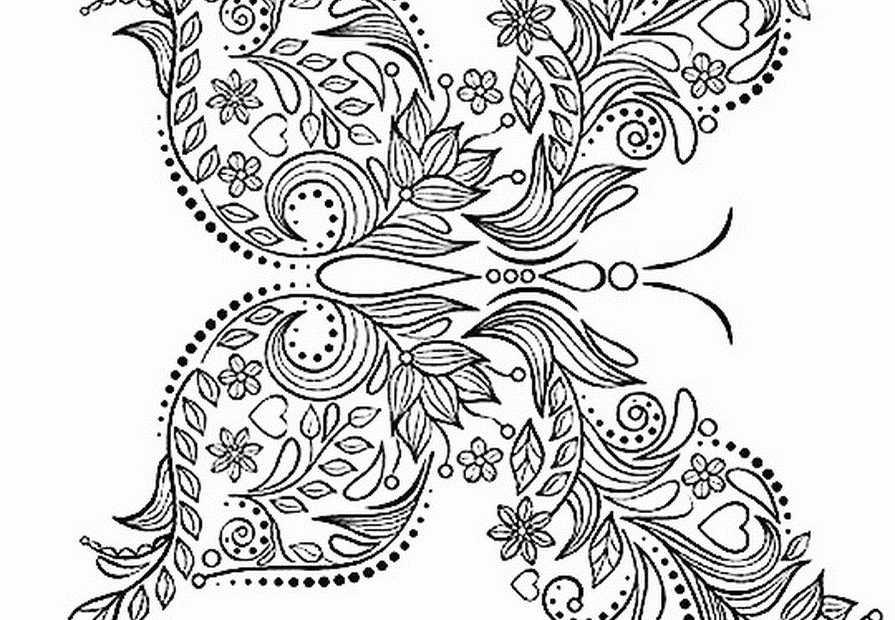 Butterfly Adults Coloring Pages COLORING PAGES PRINTABLE COM