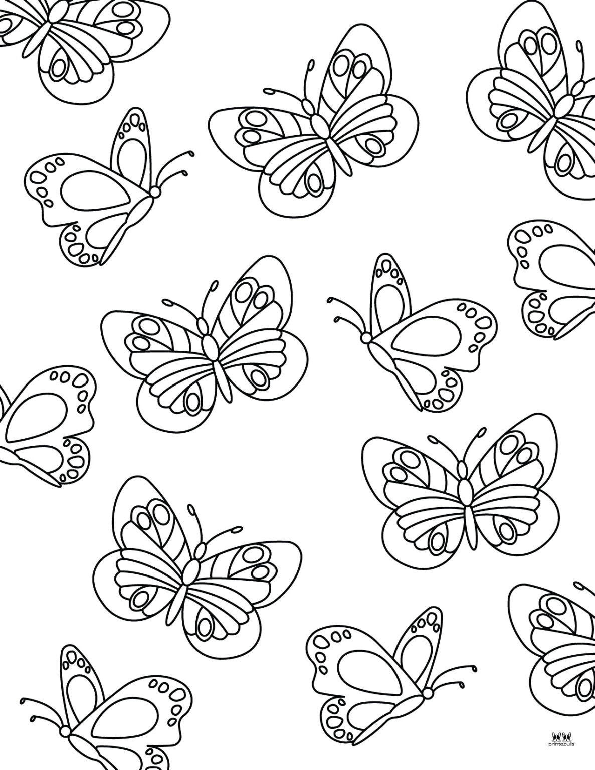 Butterfly Coloring Pages 50 FREE Pages Printabulls Butterfly Coloring Pages 50 FREE Pages Printabulls