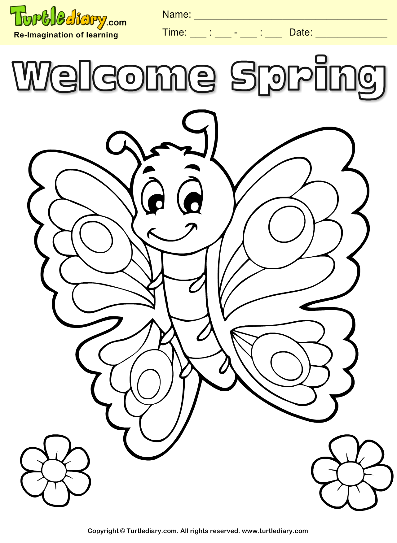Butterfly Coloring Sheet Turtle Diary Butterfly Coloring Sheet Turtle Diary