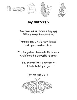 Butterfly Poem By Beccahd Teachers Pay Teachers Butterfly Poem By Beccahd Teachers Pay Teachers