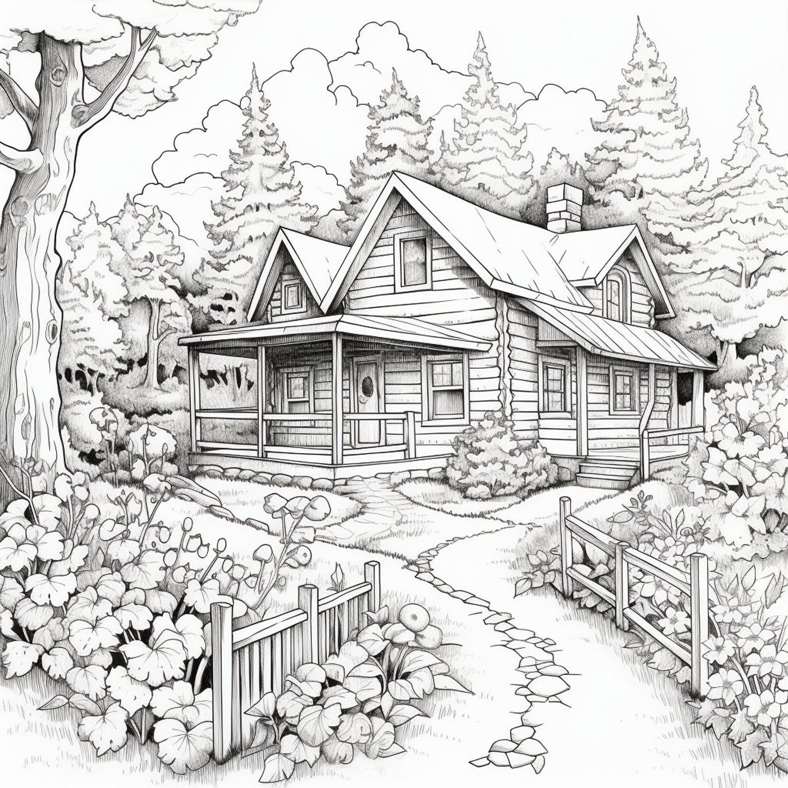 Cabin In The Woods Coloring Pages Printable Downloadable Coloring Cabin In The Woods Coloring Pages Printable Downloadable Coloring
