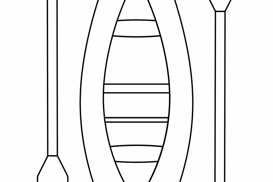 Canoe Coloring Page ColouringPages