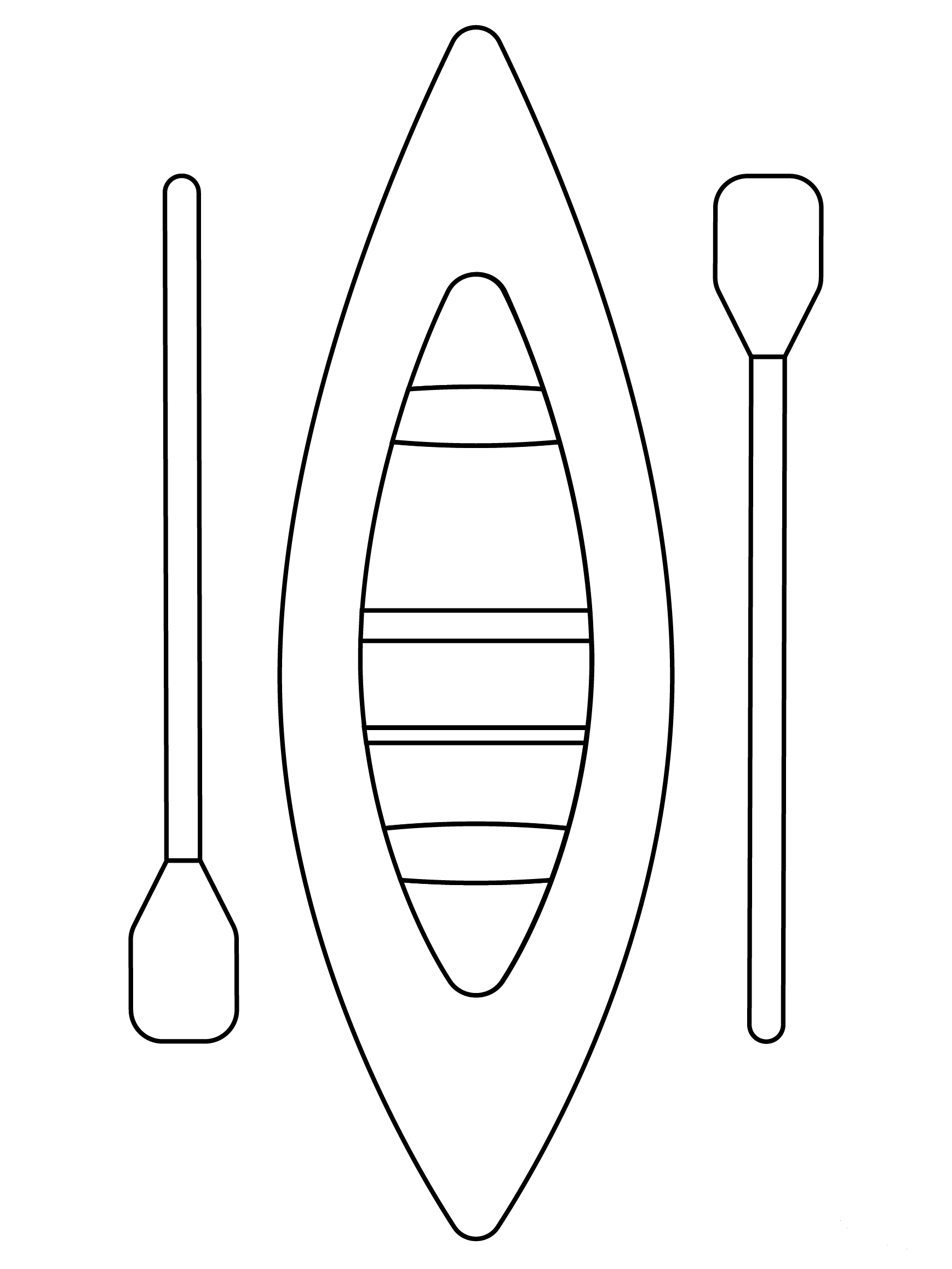 Canoe Coloring Page ColouringPages Canoe Coloring Page ColouringPages