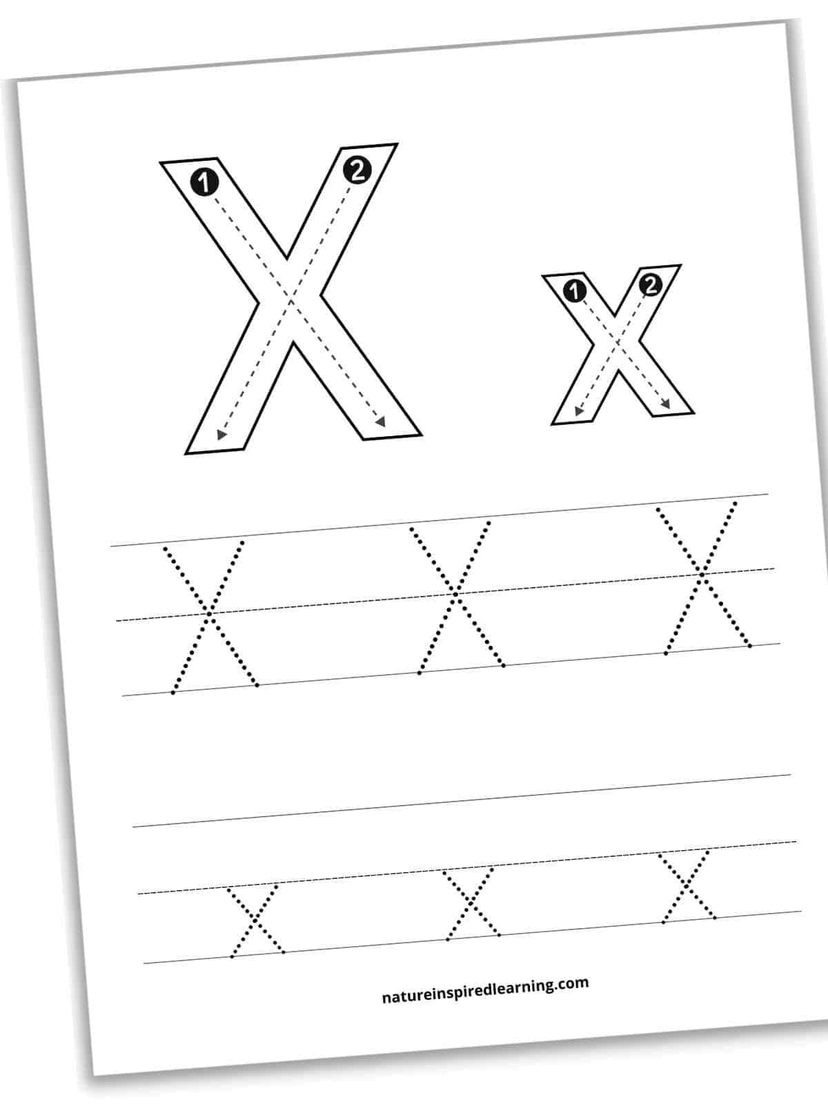 Capital Letter X Tracing Worksheet Trace Uppercase Letter X Capital Letter X Tracing Worksheet Trace Uppercase Letter X