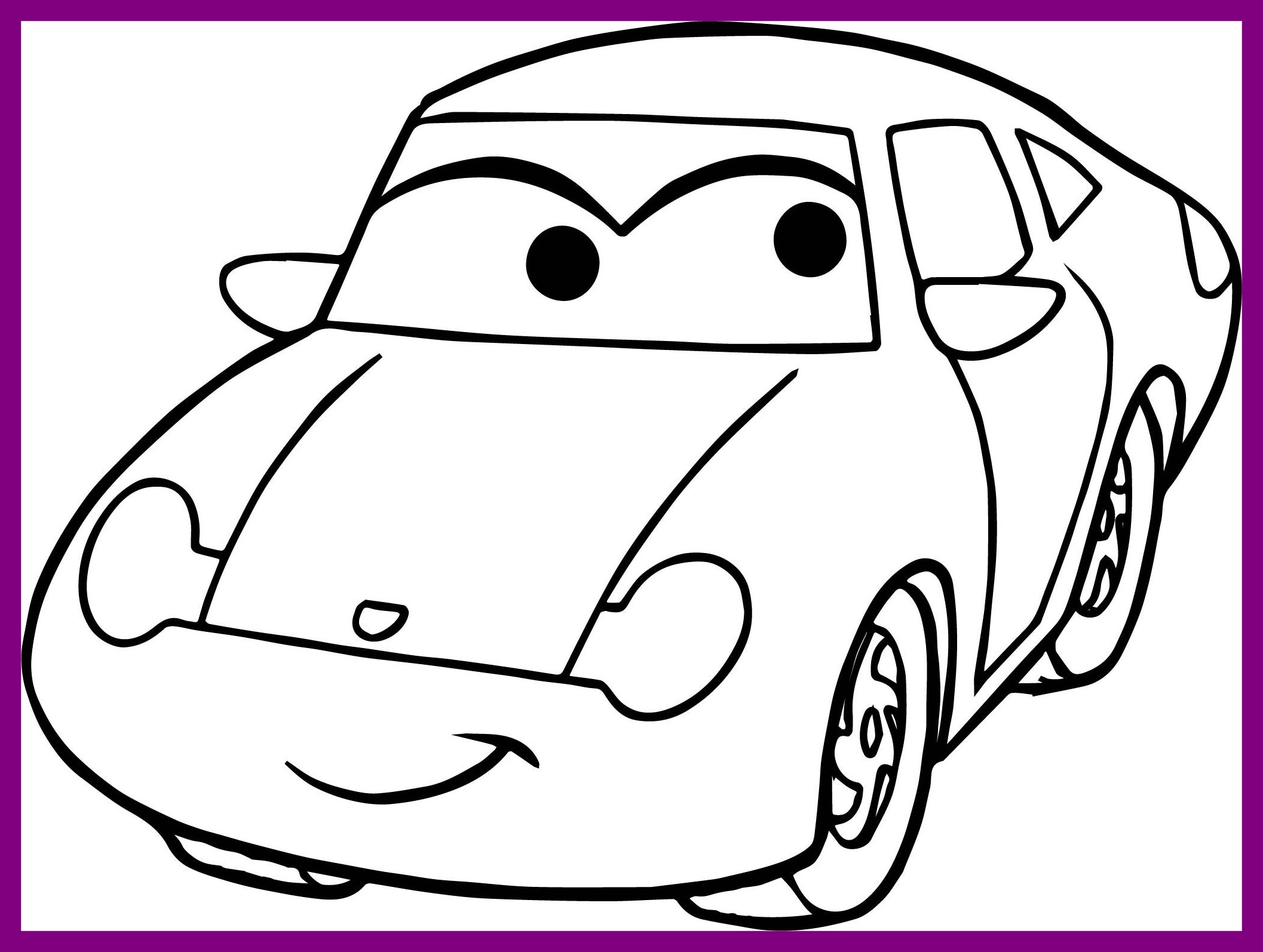 Cars To Color Printable