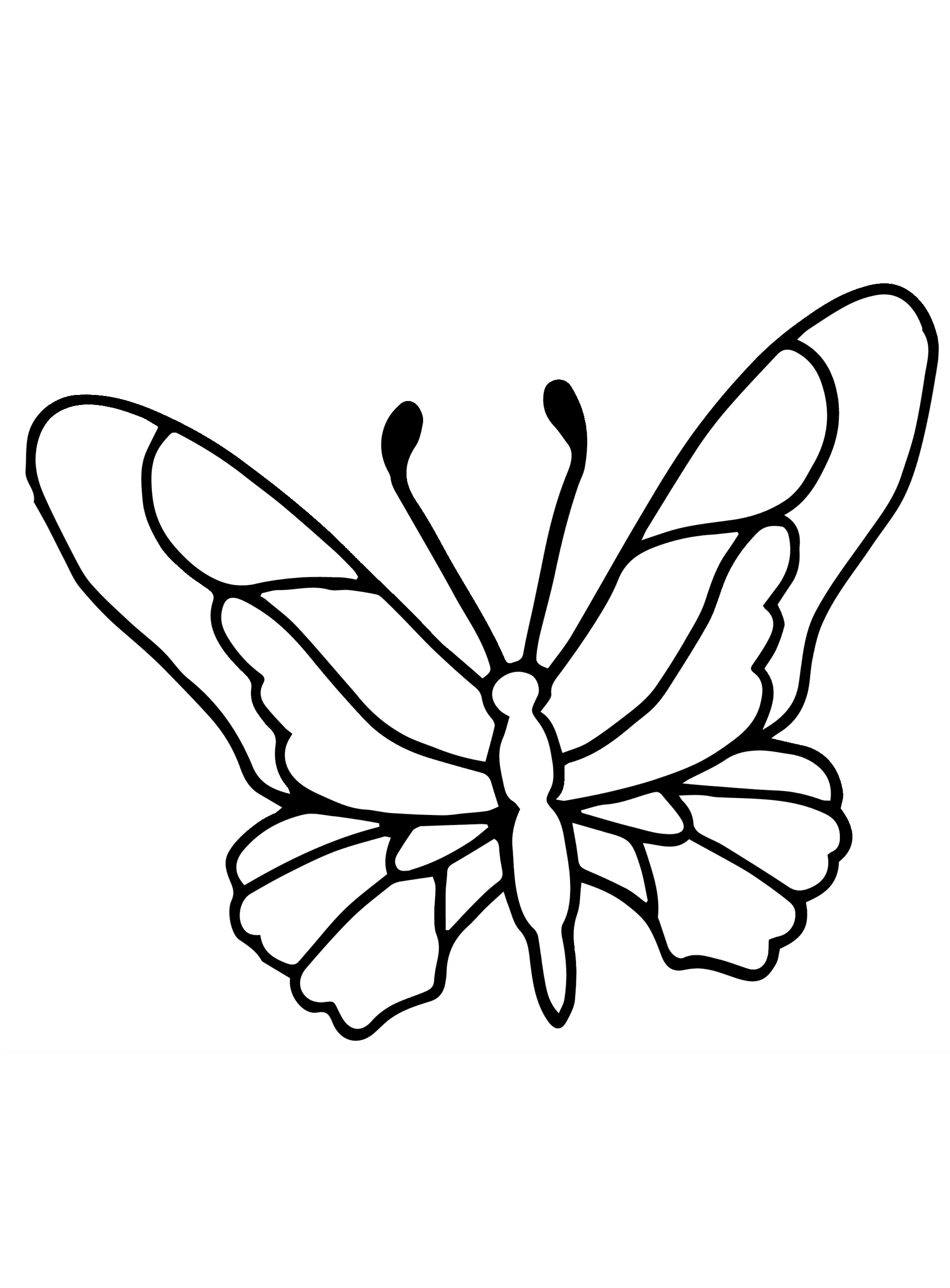 butterfly coloring sheet