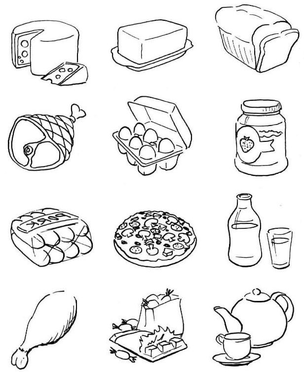 Cartoon Food Coloring Page Coloring Pages For All Ages Coloring Home Cartoon Food Coloring Page Coloring Pages For All Ages Coloring Home